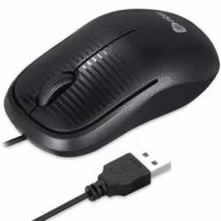 MOUSE ENTER - USB WIRED CLICK-E75 BLACK