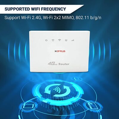 CP Plus 4G Router- Wireless 300Mbps Speed - Quad Antenna Support - Image 3