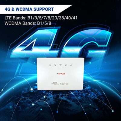 CP Plus 4G Router- Wireless 300Mbps Speed - Quad Antenna Support - Image 2