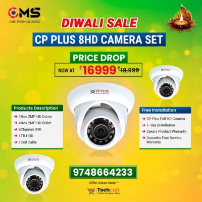 CP Plus 8 HD Camera Set
