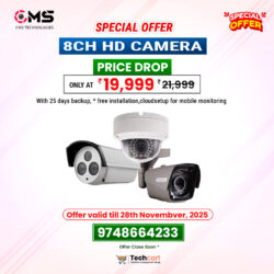 CP Plus 8Channel HD Camera Setup