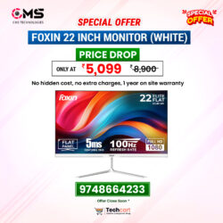 MONITOR Foxin Framless 22'' LED White