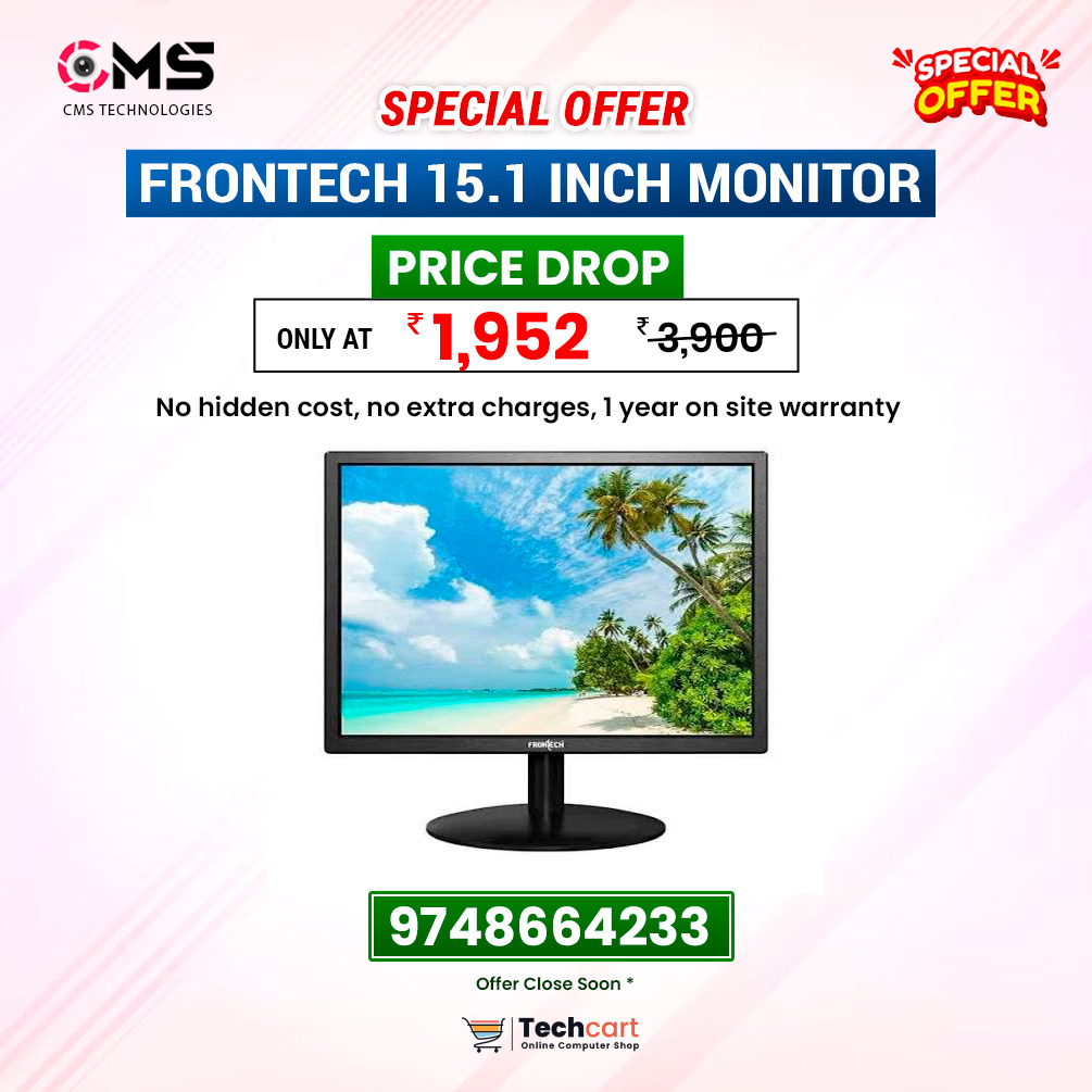 MONITOR FRONTECH 15.1" MON-0067