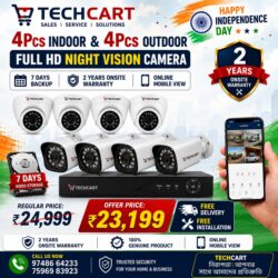 FULL HD NIGHT VISION CAMERA(4Pcs Indoor & 4Pcs Outdoor)